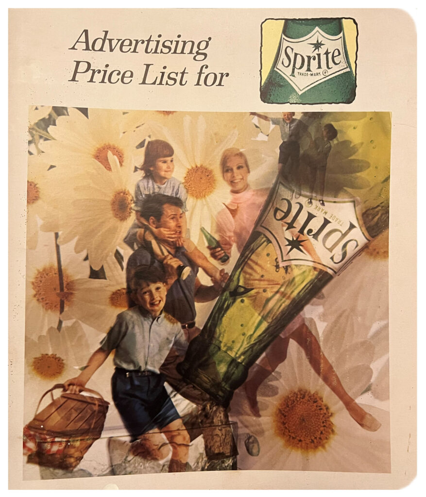 Cover of 1968 Advertising Price List for Sprite