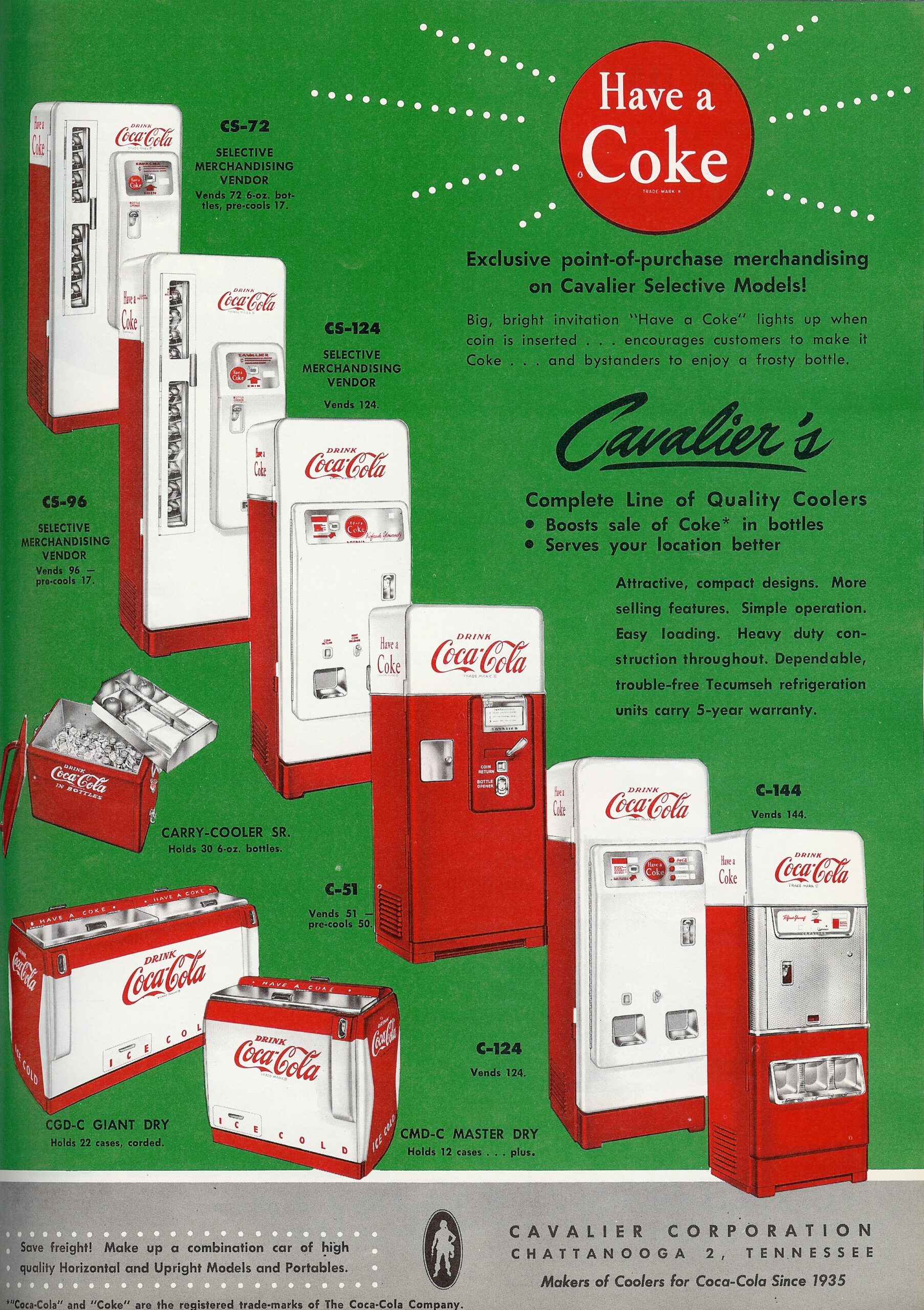 1958 April 1958 CCBottler Ad Original scaled