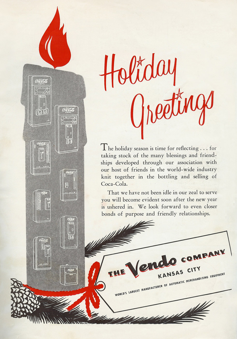 Coca-Cola Bottler Ad - December 1954