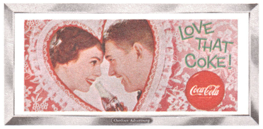 1959 Coca-Cola Poster Billboard - Love that Coke!